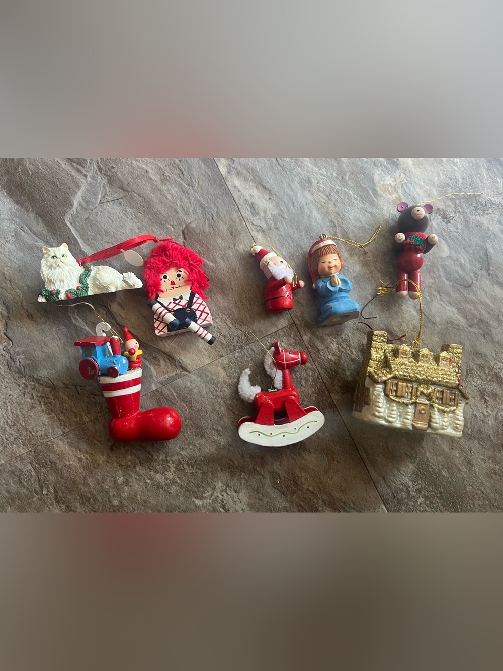 Lot Of 8 Vintage Christmas Ornaments